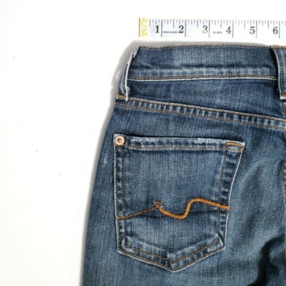 7 for all Mankind BOOT CUT Low Rise Jeans 25 31 - Picture 4 of 8